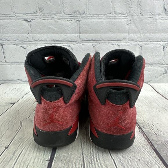 2022 Nike Air Jordan 6 Retro‎ Toro - Kids Youth Size 13C (DV3605-600) Suede Red - Picture 4 of 8